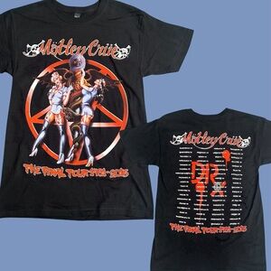 Motley Cru 2015 T-Shirt. Size Small